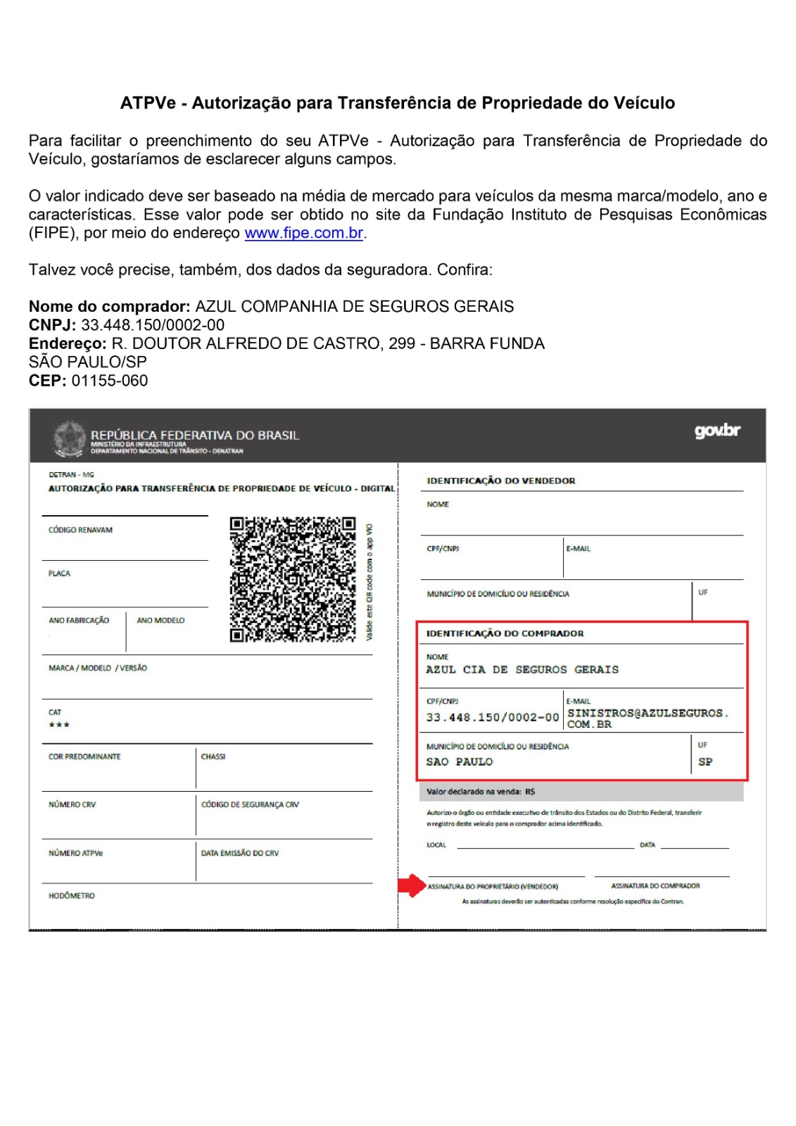 Emissão ATPVE